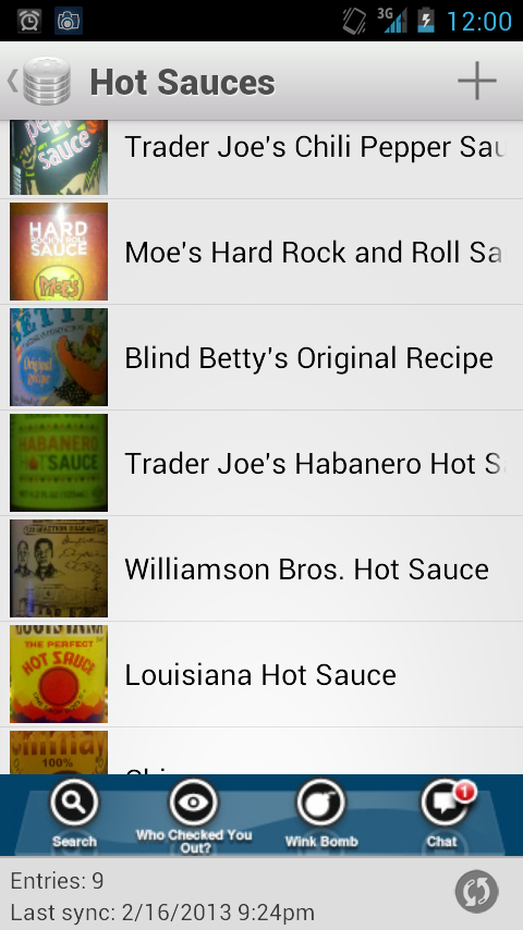 Hot Sauce Database for Android
